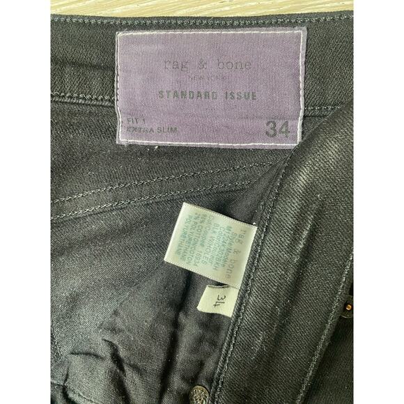 Mens Rag & Bone Standard Issue Denim Fit 1 Extra Slim Size 34 - Picture 4 of 5